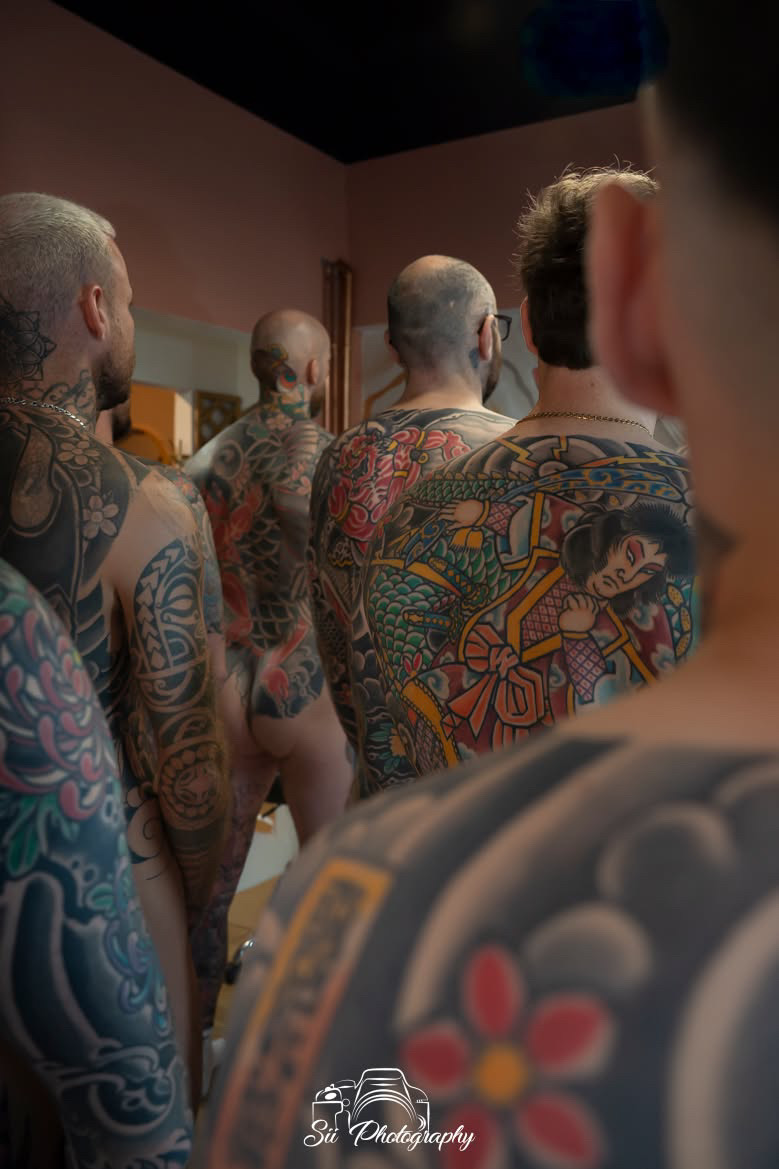 Japanese backpieces photographed in the studio