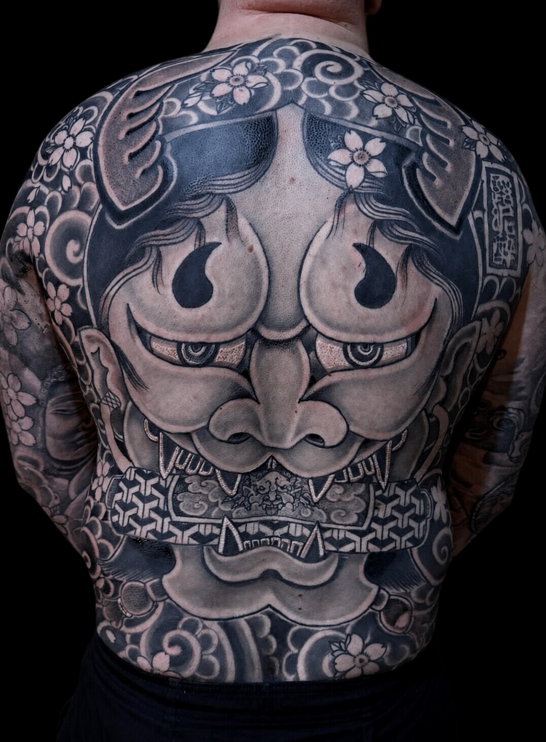 Hannya torso tattoo