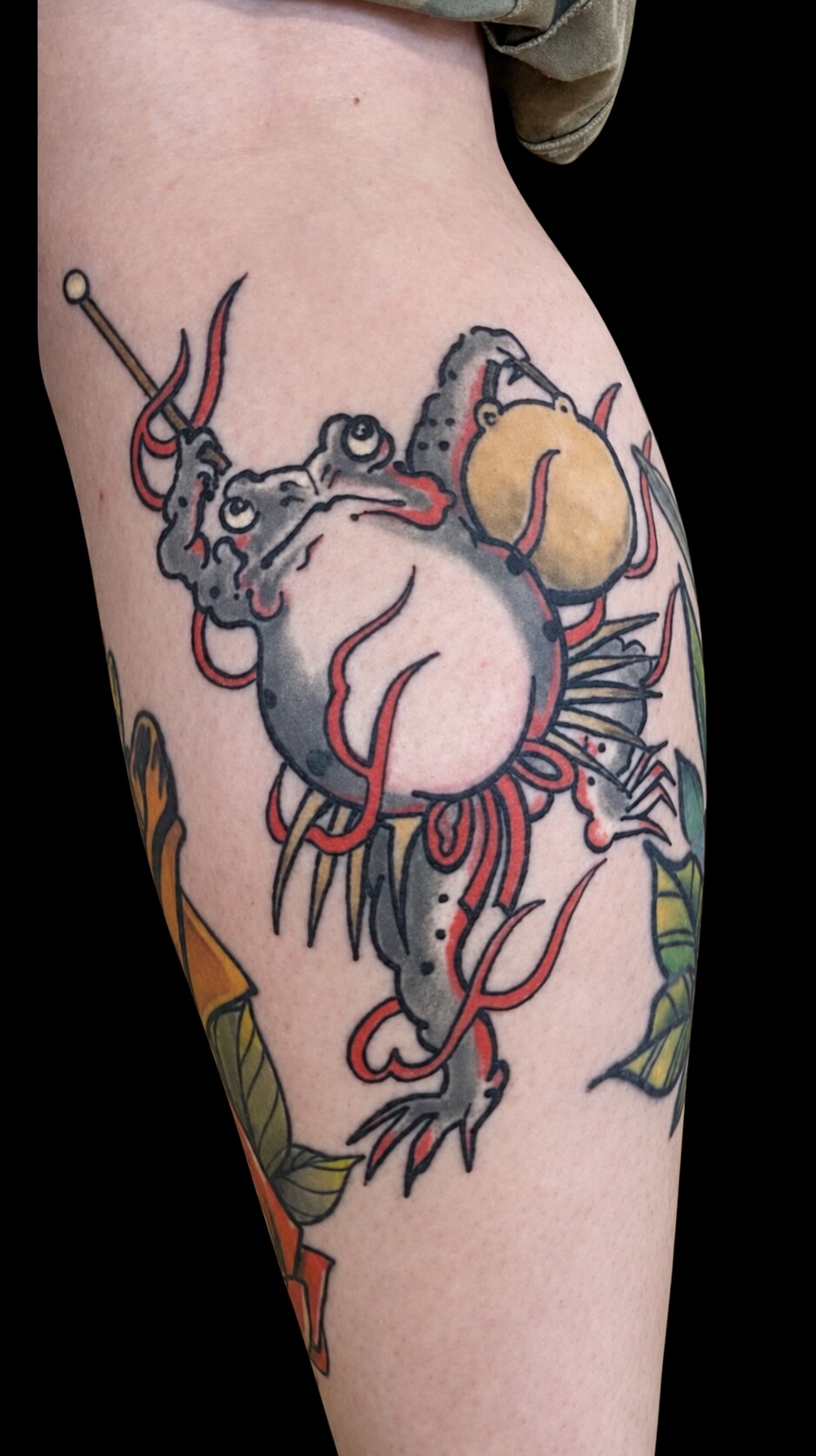 Japanese rat leg tattoo